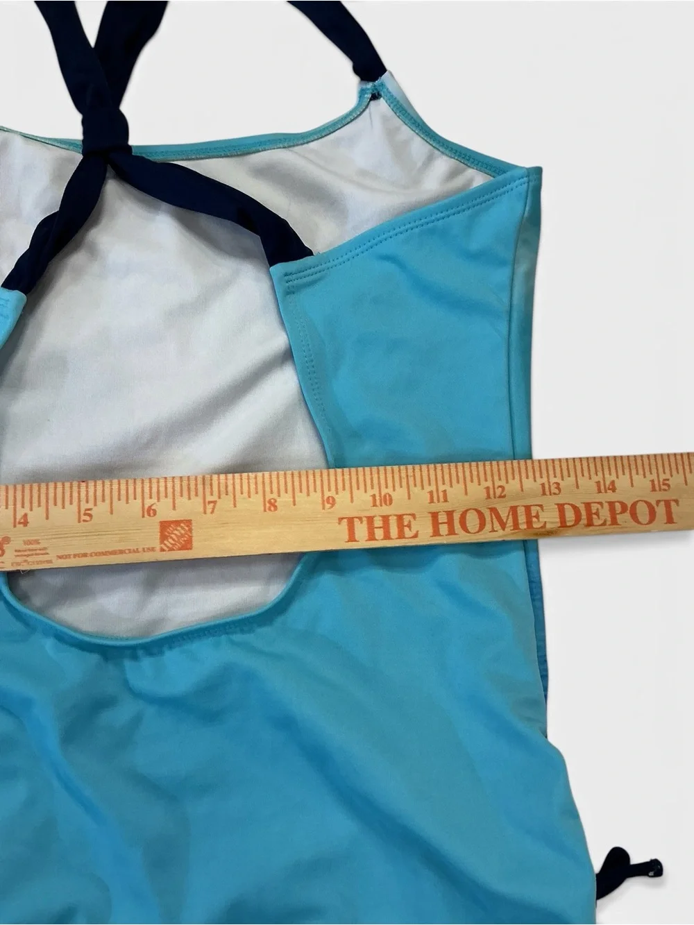 Justice Store Girls Turquoise Dog Graphic One-Piece Swimsuit with Navy Straps